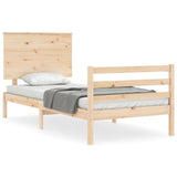 Bed Frame without Mattress Small Single Solid Wood 3195181