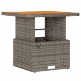 Garden Dining Set Grey Poly Rattan 42007915