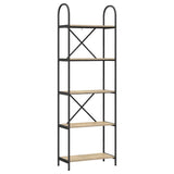 Bookshelf Sonoma Oak 60 x 30 x 183 cm Engineered wood 879906
