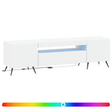 LED TV Cabinet White Engineered Wood 897565