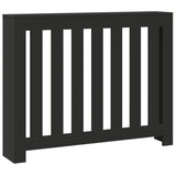 Radiator Cover Black 104x20x82 cm Engineered Wood 852736