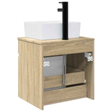 Wall-mounted Sink Vanity Sonoma Oak 49 x 41 x 63 cm 890584
