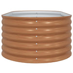 Garden Raised Bed Brown 160 x 80 x 44 cm Steel 42011333