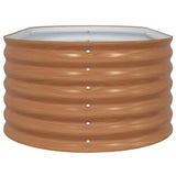 Garden Raised Bed Brown 160 x 80 x 44 cm Steel 42011333
