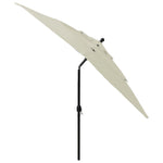 3-Tier Garden Parasol with Aluminium Pole Sand 2.5x2.5 m 313836