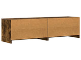 Bed Cabinet 2 pcs Smoked Oak 66 x 33 x 48 cm Engineered Wood 893727