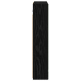 Bathroom Mirror Cabinet Black Oak 60 x 14.5 x 70 cm 889056