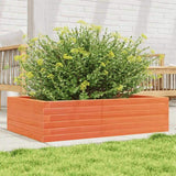 Garden Planter Wax Brown 90x60x23 cm Solid Wood Pine 847235