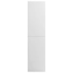 ZNTS Wardrobe High Gloss White 100x50x200 cm Engineered Wood 800231