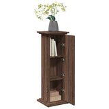 Display Stand with Storage Brown Oak 31x30x90 cm Engineered Wood 854613