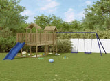Outdoor Playset Pine and Blue Treated Pinewood, Polypropylene Large 3155851