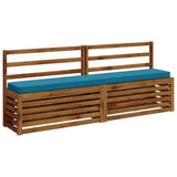 2-Piece Bench Cushions VUGHT 2 pcs 100% Polyester Light Blue 950979