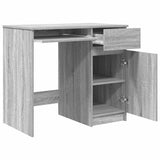 Desk Grey Sonoma 86x49x76 cm Engineered Wood 861828