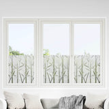 Window Films 4 pcs Frosted Bamboo Pattern PVC 3208962