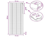 Venetian Blind Dark Brown 75 x 250 cm 35 mm 42015586