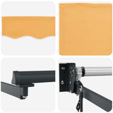 Electric Retractable Awning Sand 100% Polyester and Aluminium 3425716