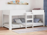 Bunk Bed for Kids White 90 x 200 cm Engineered Wood 3410515