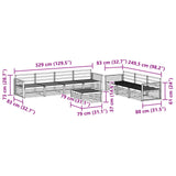 Outdoor Sofa Set 8 pcs Natural Solid Acacia Wood 3373149