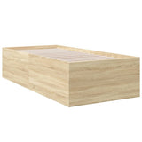 Bed Frame without Mattress Sonoma Oak 90x190 cm Single 3280974