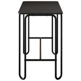Dining Table 100 x 50 x 75 cm Engineered Wood Black Rectangular 8007695