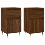 Sideboards 2 pcs Brown Oak 40x35x70 cm Engineered Wood 831147