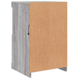 Side Cabinet with LED Lights Grey Sonoma Engineered Wood 836640