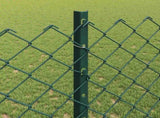 Chain Link Fence with Post 10 x 1.2 m PVC-Coated Steel 3336233