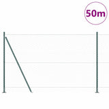 Welded Wire Fence with Concrete Base 50 x 1.6 m 3353571