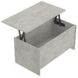 Coffee Table Concrete Grey 102x55.5x52.5 cm Engineered Wood 809669
