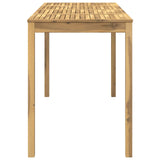 Garden Bar Table White 196 x 80.5 x 105 cm Solid Acacia Wood 901727