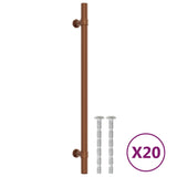 Cabinet Handles 20 pcs Bronze 224 mm Stainless Steel 3203704