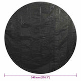 Pool Cover Black Polyethylene Large Durable Pool Cover Round 92161