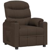 Recliner Chair Dark Brown Fabric 348075