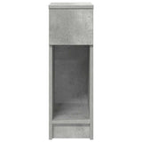 Bedside Cabinet with Drawer Concrete Grey 20x36x60 cm 858701