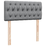 Box Spring Bed with Mattress Light Grey 100x200 cm Fabric 3285806
