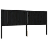 Bed Frame without Mattress Black 200x200 cm Solid Wood Pine 3192970