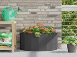 Planter Black 60 x 30 x 35 cm Steel 883696