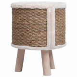 Cat House with Wooden Legs 41 cm Seagrass 170970