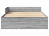 Bed Frame with Headboard Grey Sonoma 80 x 200 cm 8009039