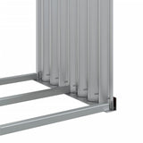 Log Holder Brown 120x45x140 cm Galvanised Steel 364571