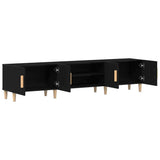 TV Cabinet Black Oak 180 x 31.5 x 40 cm Engineered Wood 862817