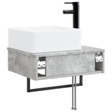 Wall-Mounted Wash Basin Concrete Grey 53 x 35 x 39 cm 890211