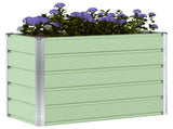 Planter Pastel Green 100 x 50 x 77 cm Galvanised Steel 42018255