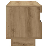 TV Cabinet with LED Lights Artisian Oak 100x35x40 cm Engineered Wood 856356
