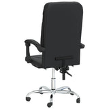 Reclining Office Chair Black Faux Leather 349800