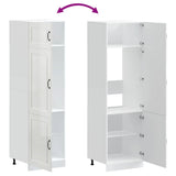 Kitchen Cupboard Kalmar High Gloss White Engineered Wood 853629
