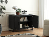 Modern Sideboard, Freestanding Sideboard Storage Cabinet with Adjustable Shelf and 2 Doors for T3398P342994