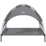 Dog Bed with Canopy Anthracite Oxford Fabric and Steel 172599