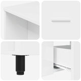 Bathroom Vanity Unit High Gloss White 80 x 35 x 60 cm 889389