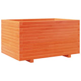 Garden Planter Wax Brown 90x60x49.5 cm Solid Wood Pine 847385